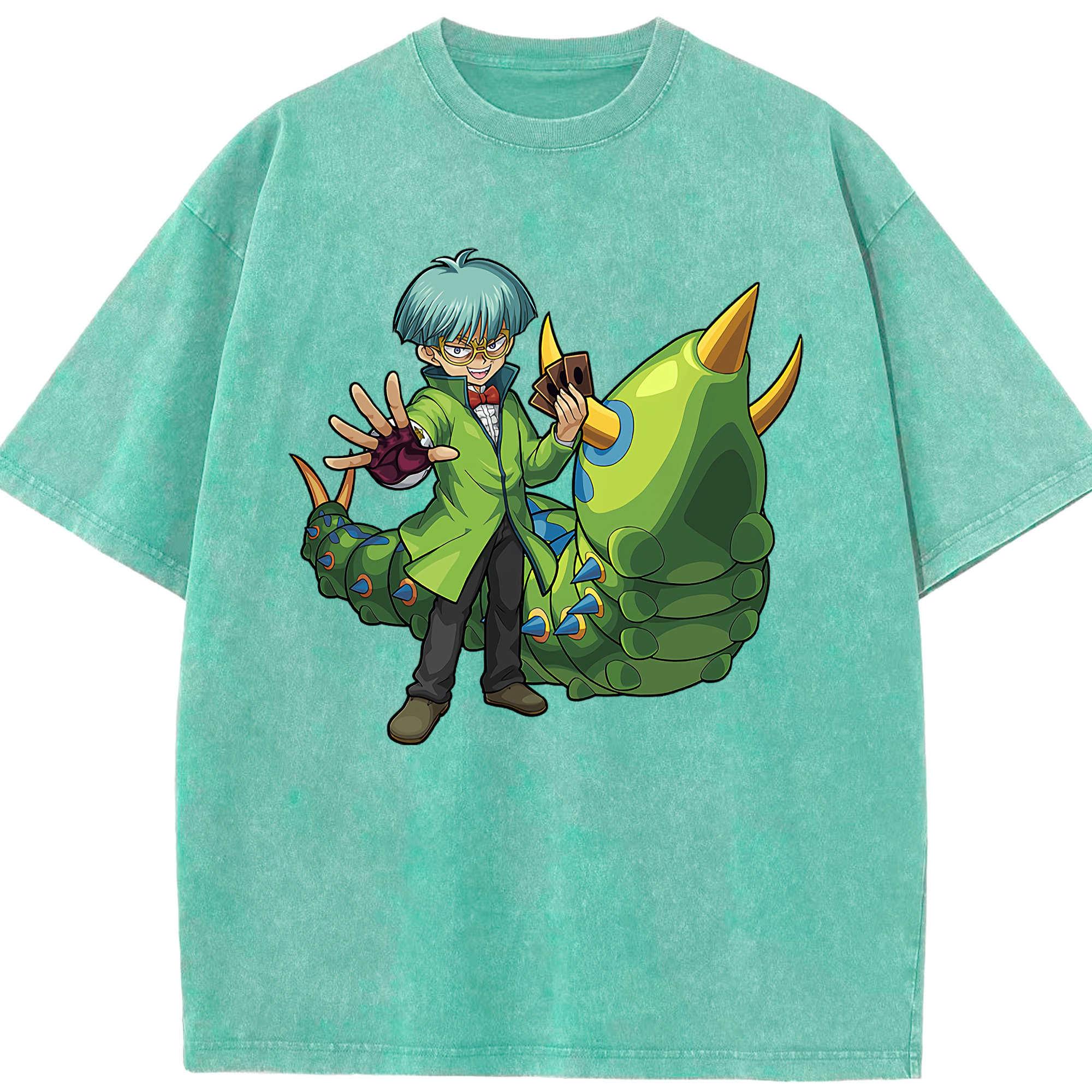 （画像用） 遊☆戯☆王 Yu-Gi-Oh! 綿100% ヴィンテージ風 半袖Tシャツ（フロントプリント）